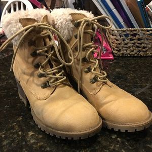 Faux suede fur top Cliffs boots